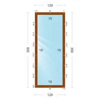 Мягкое окно 120x300 см, для веранды, беседки