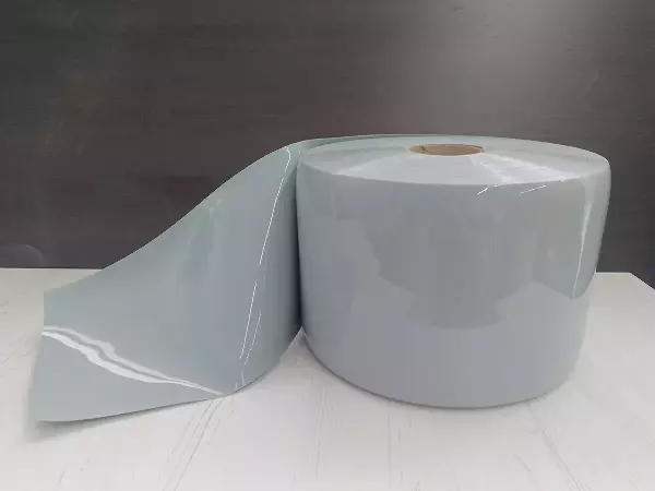 ПВХ завеса рулон серая непрозрачная 2x200 (5м)