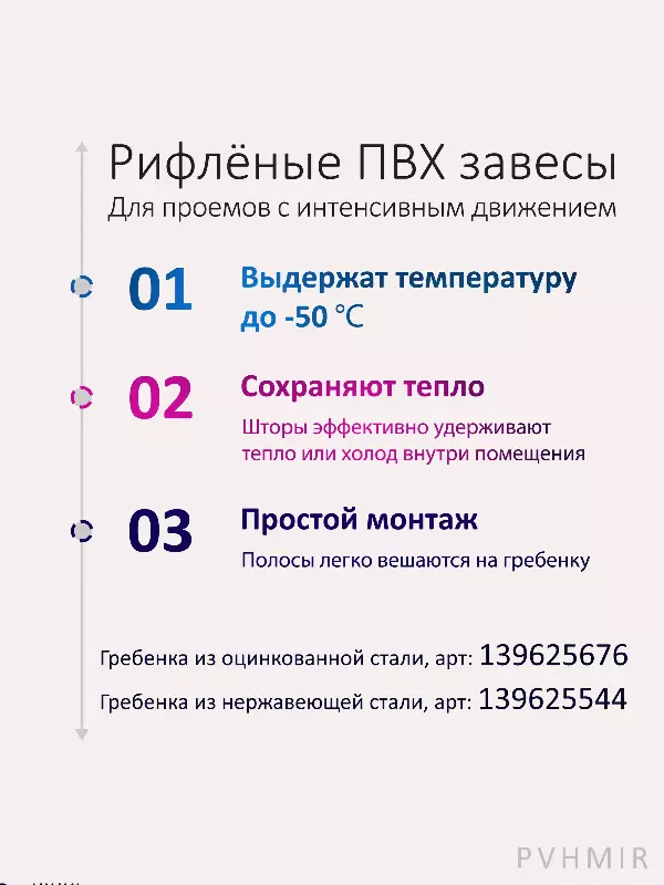 ПВХ завеса рулон морозостойкая рифленая 2x200 (2м)